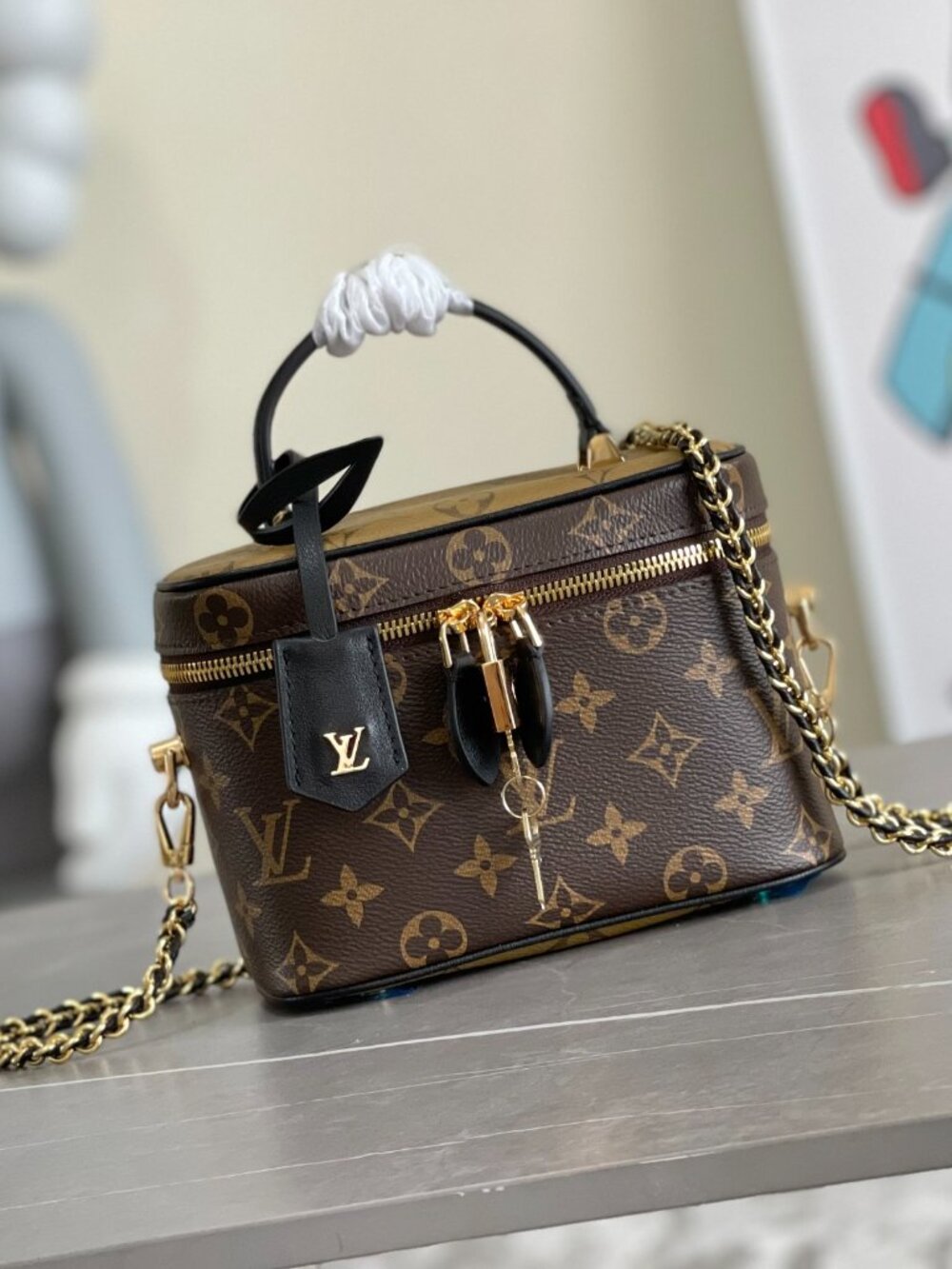 Louis Vuitton Monogram Vanity NV PM Chain Shoulder Bag